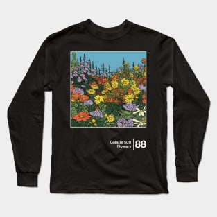 Flowers - Minimal Style Illustration Artwork Long Sleeve T-Shirt